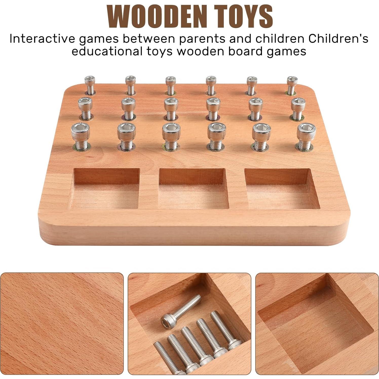 Tablero de Clavos de Madera Triceratops 18 Agujeros Terapia