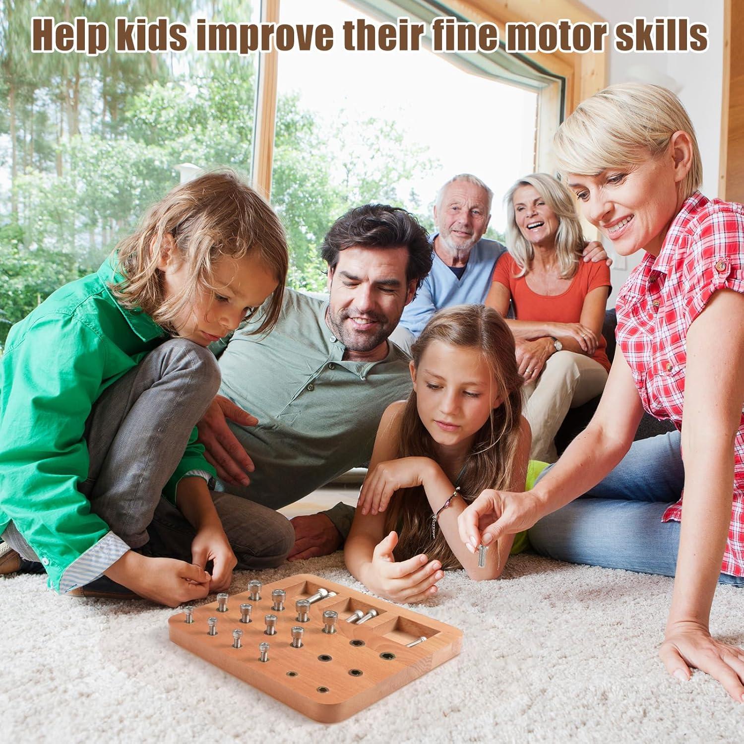 Tablero de Clavos de Madera Triceratops 18 Agujeros Terapia