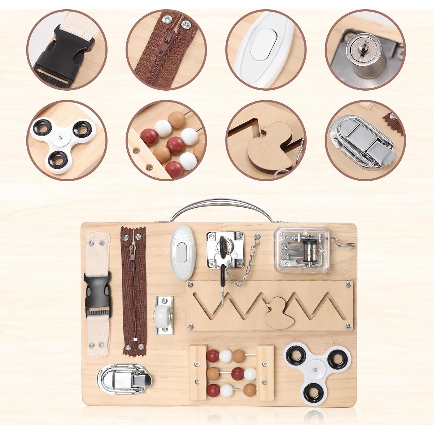 Tablero Sensorial y Manta de Actividad Lontcs para Demencia