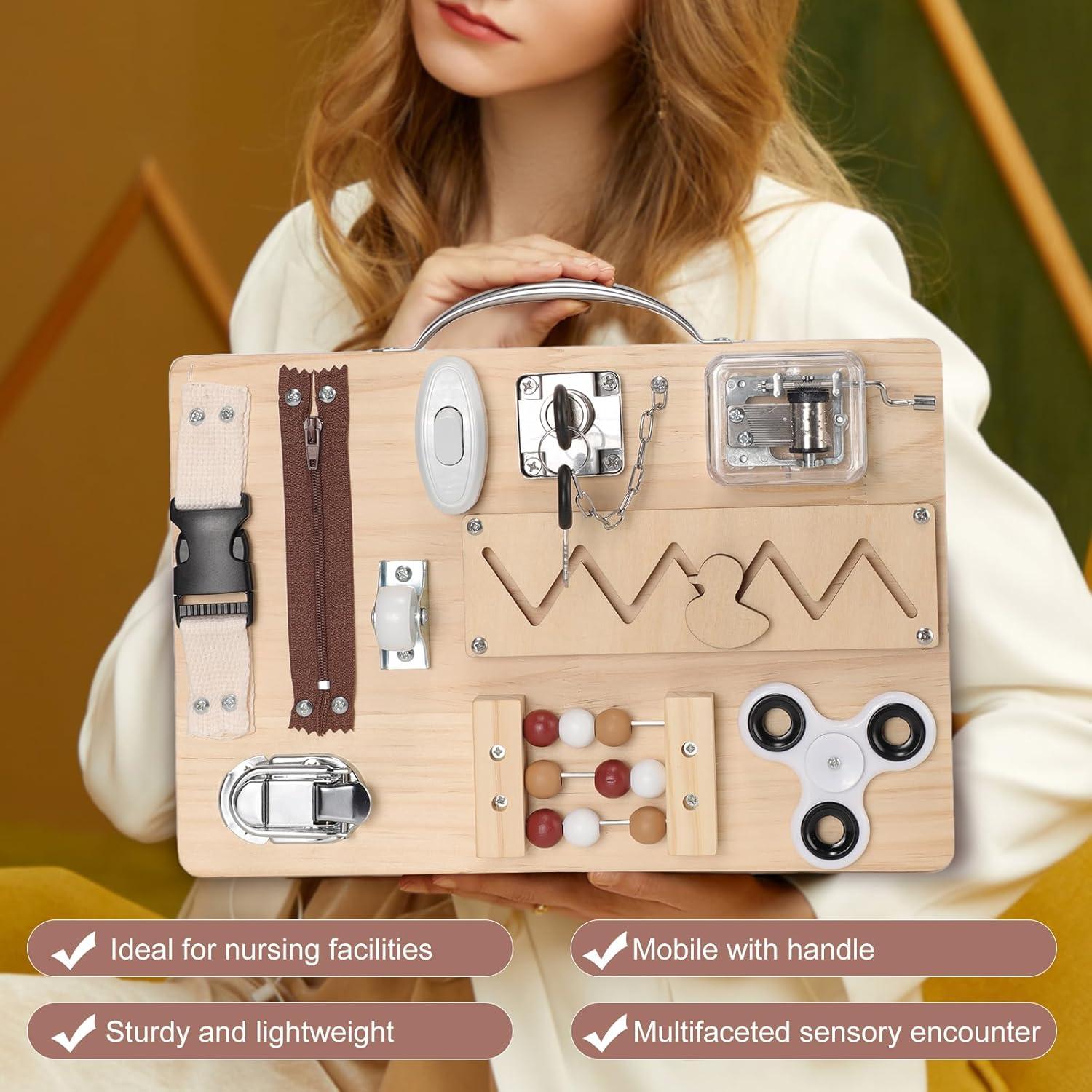 Tablero Sensorial y Manta de Actividad Lontcs para Demencia