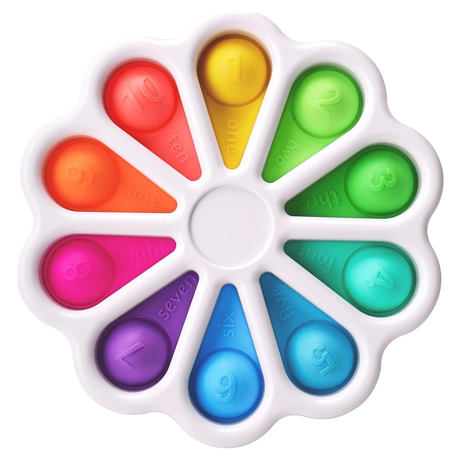 Juguete Sensorial Pop Fidget AFLUODN para Niños 1-3 Años