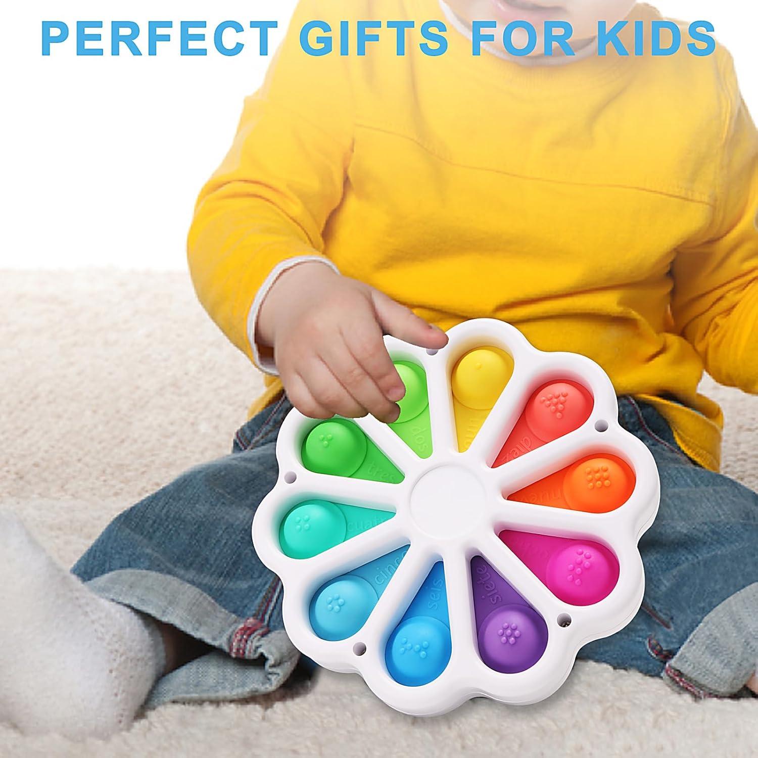 Juguete Sensorial Pop Fidget AFLUODN para Niños 1-3 Años