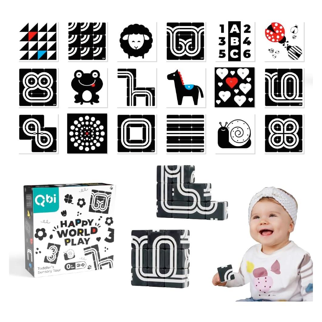 Juguetes Magnéticos para Bebés QBI 0-12 Meses - 9 Piezas