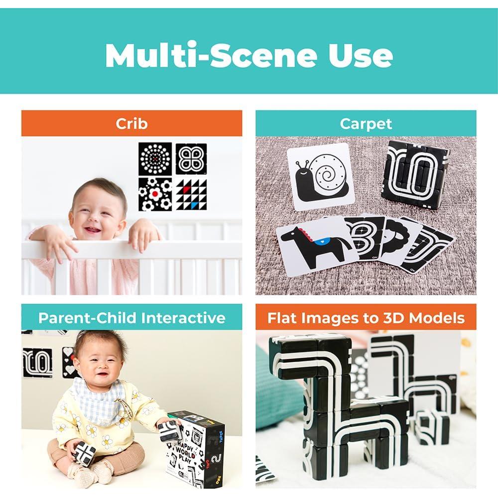 Juguetes Magnéticos para Bebés QBI 0-12 Meses - 9 Piezas