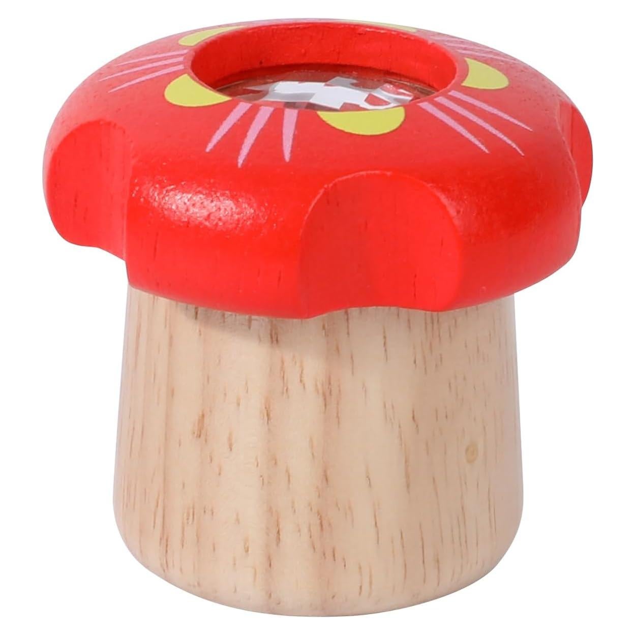 Kaleidoscopio de Madera WODI Rojo - Juguete Educativo Montessori