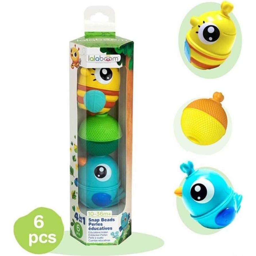 Lalaboom Juego Sensorial Montessori 6 Piezas 10 Meses+ BL310
