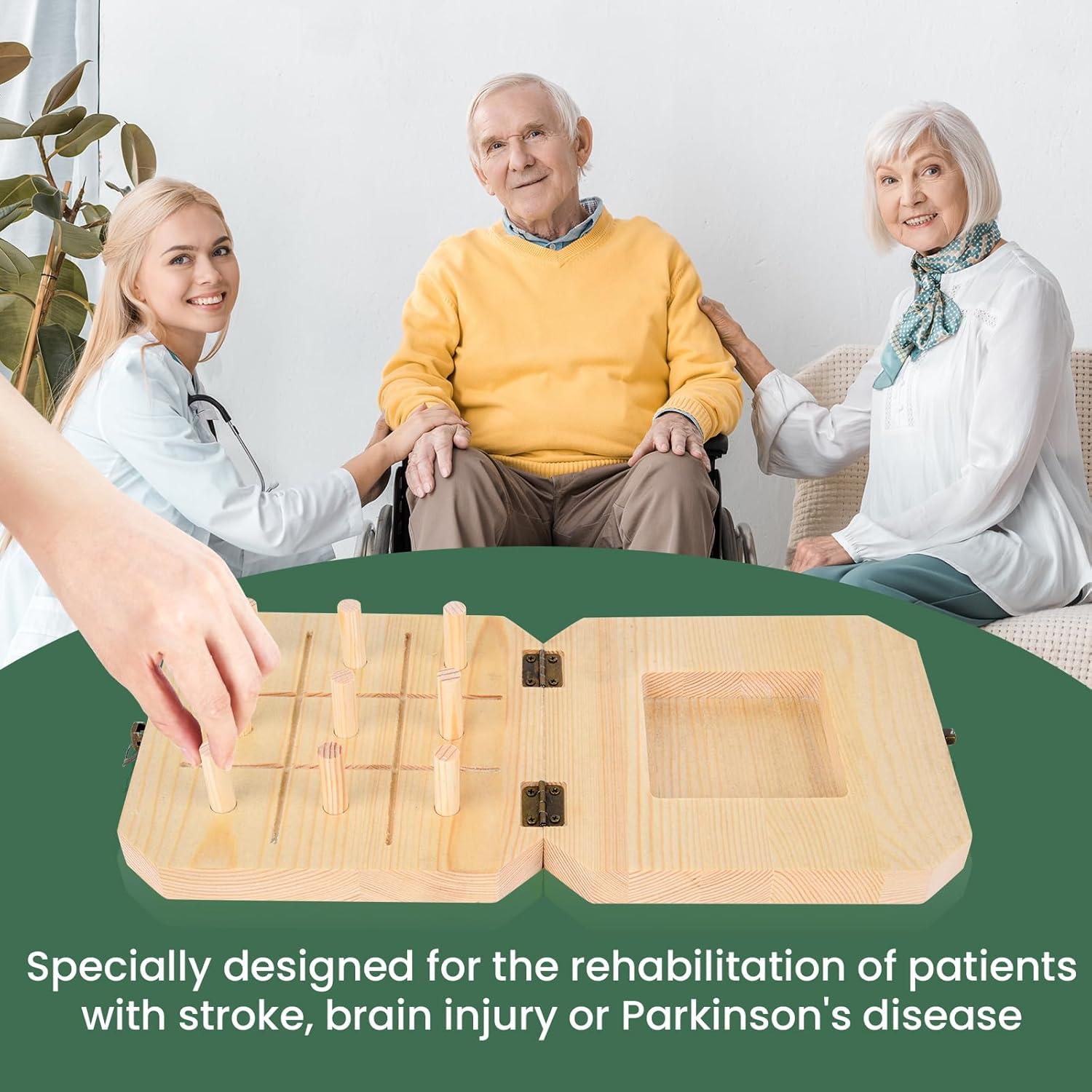 Tablero de Clavos de Madera YiePhiot para Terapia Ocupacional