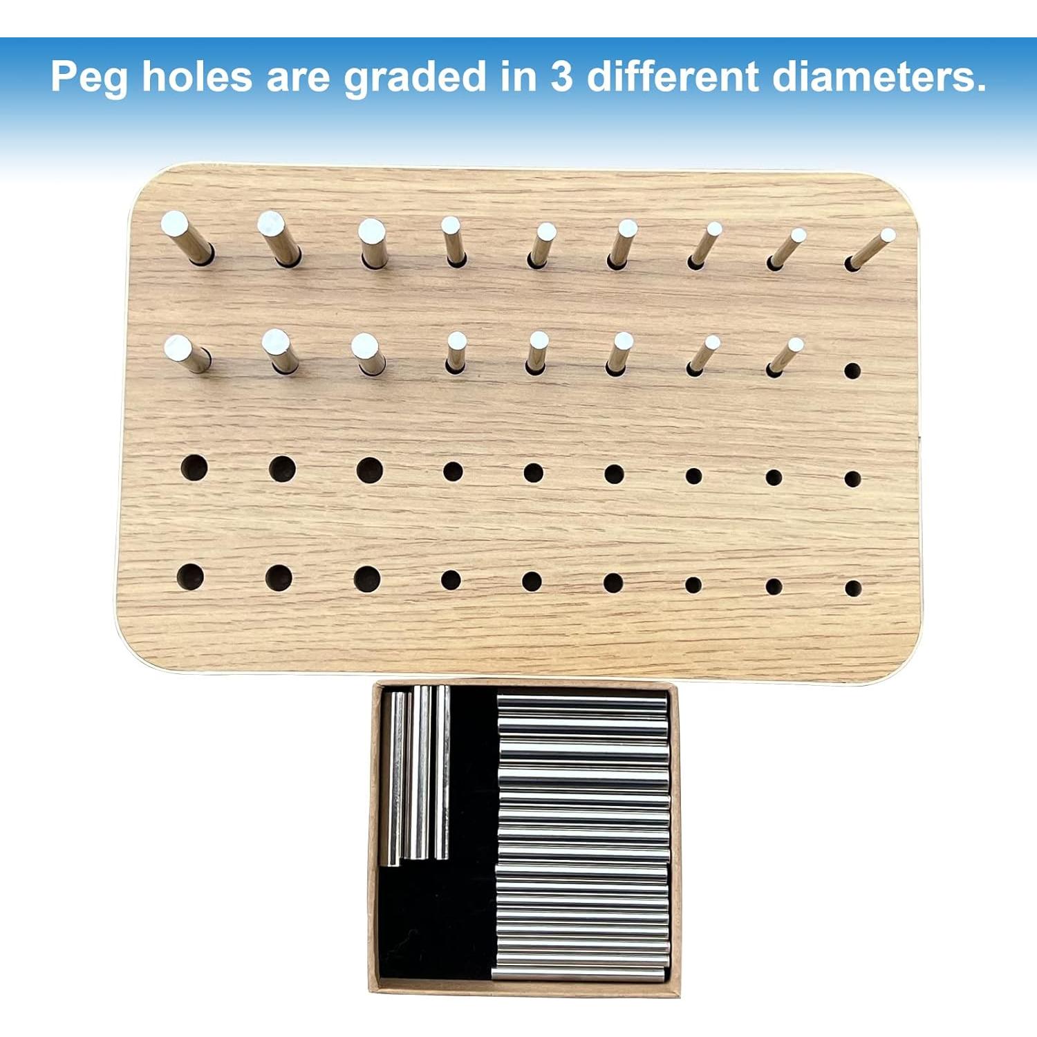 Tablero de Clavos de Madera Muxiano 36 Agujeros Rehabilitación