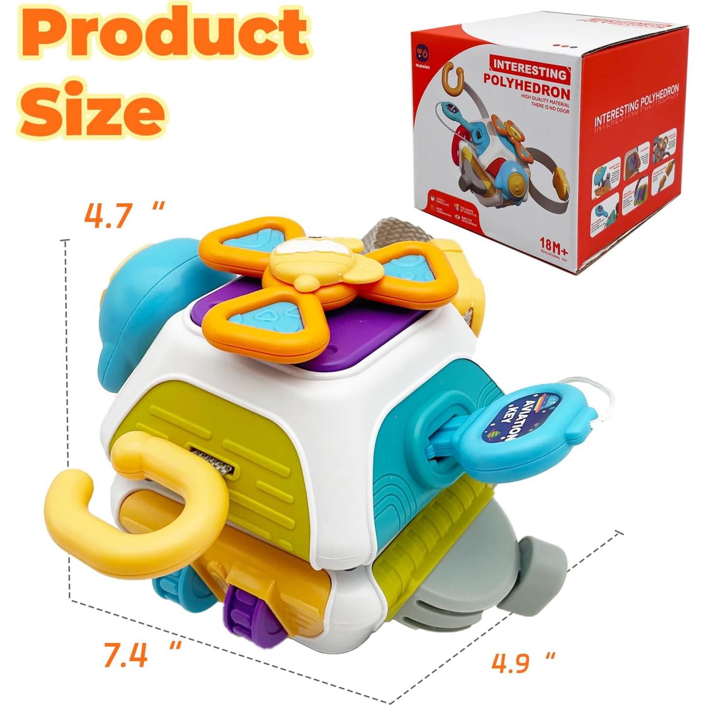 Cubo Ocupado Montessori WYCYJU 10 en 1 para Niños 1-3 Años