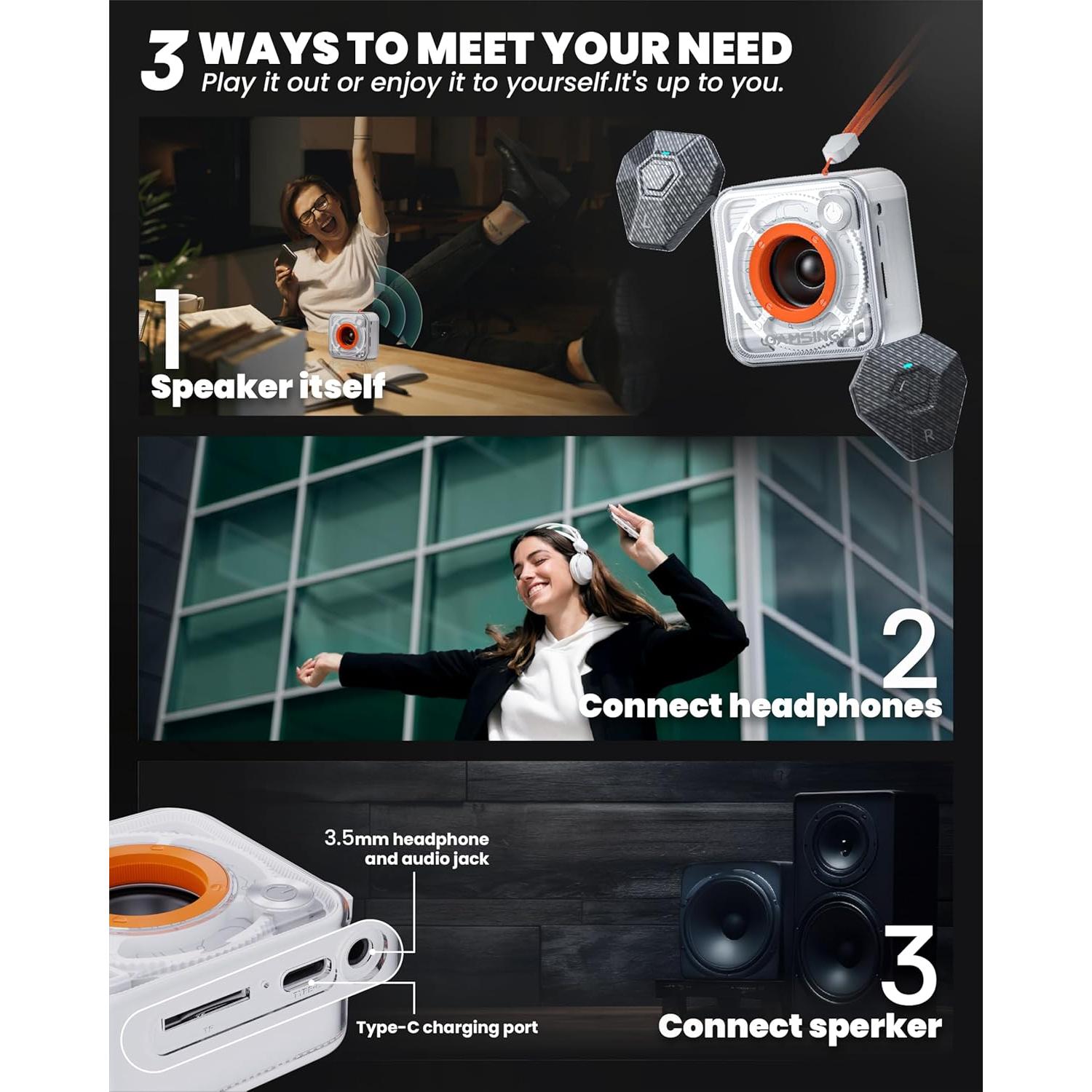 Set de Batería Electrónica Portátil Air Black - Baquetas y Pedales