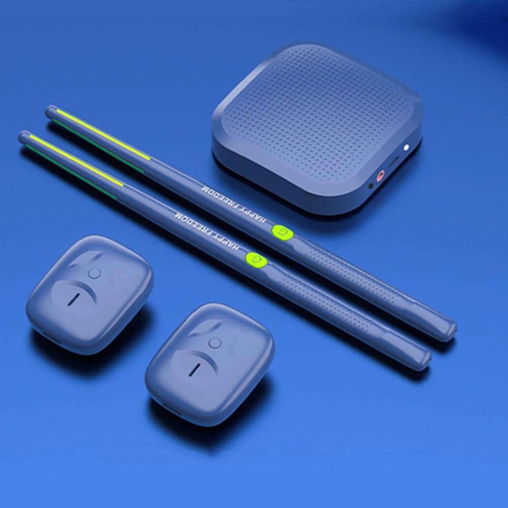 Juego de Batería Electrónica Virtual con Bluetooth y Pedales