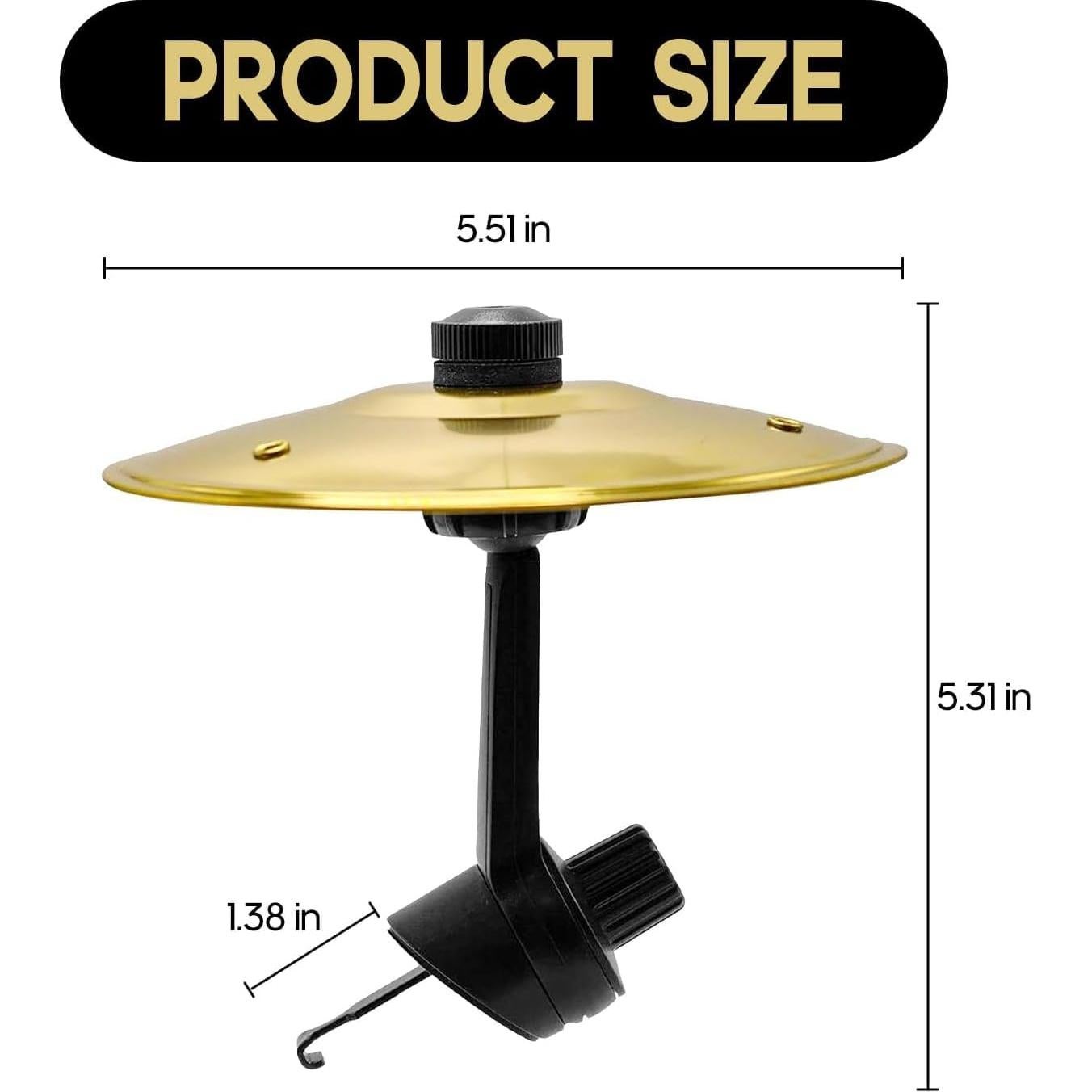 Platillo de Percusión para Coche Mini - Accesorio Musical Compacto