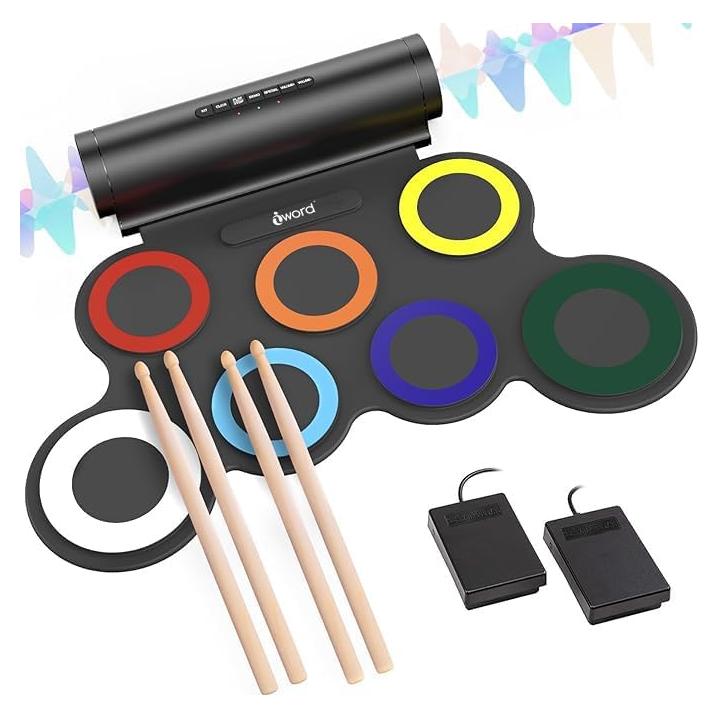 Set de Batería Electrónica IWORD G6009 Plegable 10 Horas