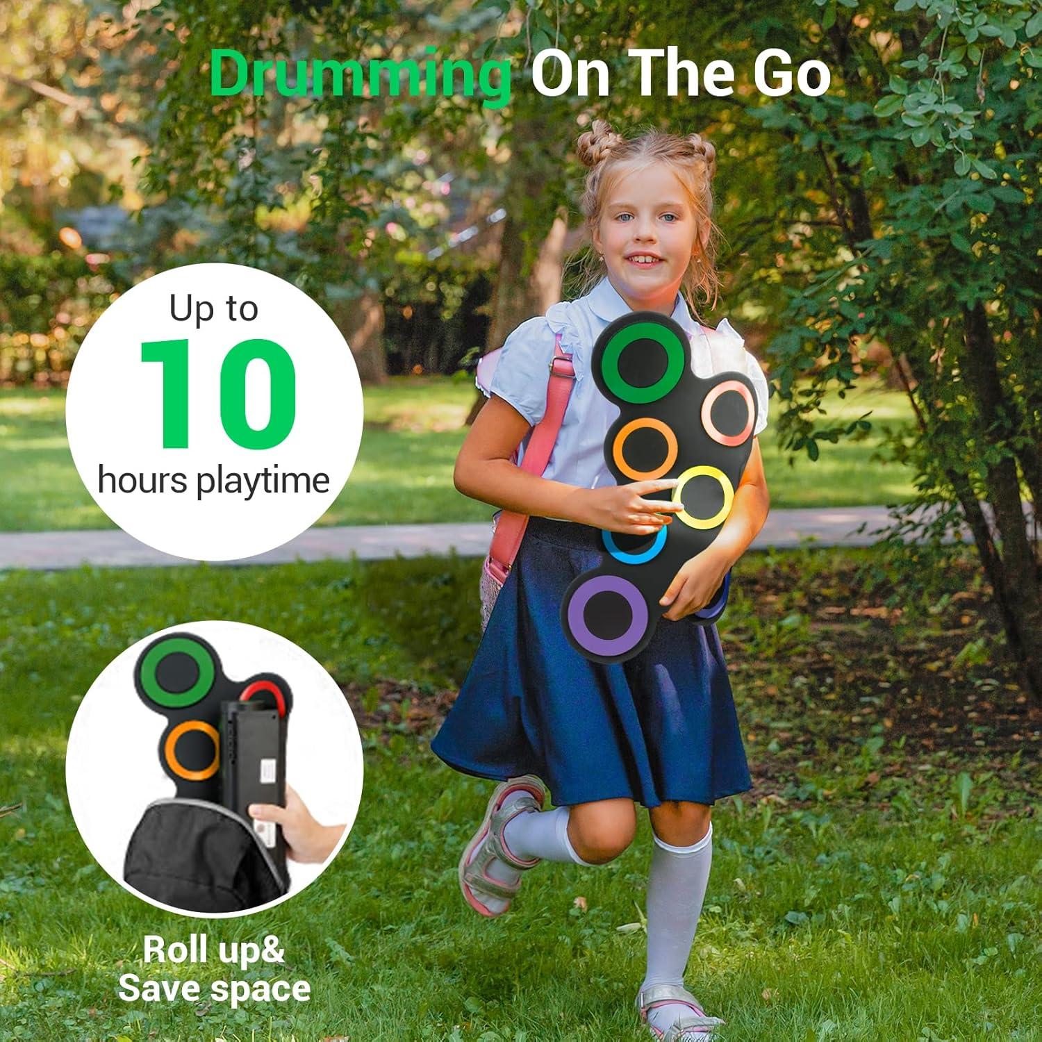 Set de Batería Electrónica Rocksocki 7 Pads para Niños