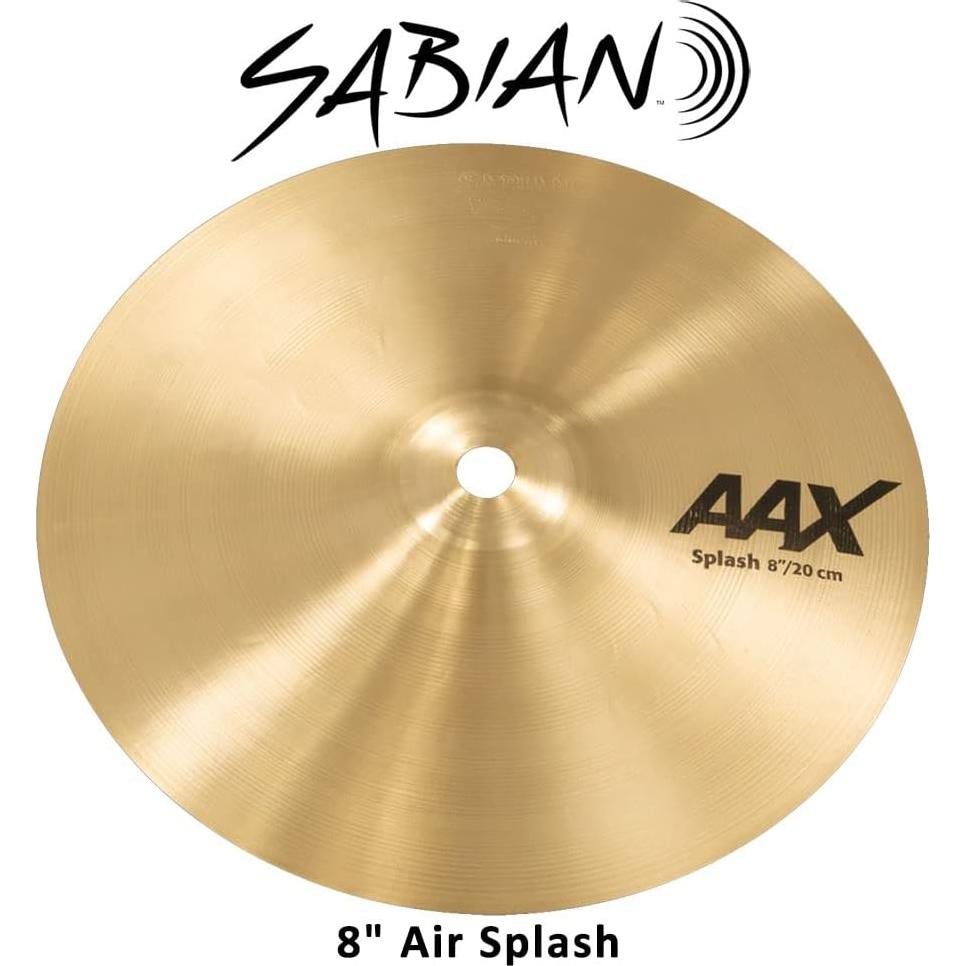 Plato Splash Sabian AAX 20.32 cm Bronce 5.6 oz