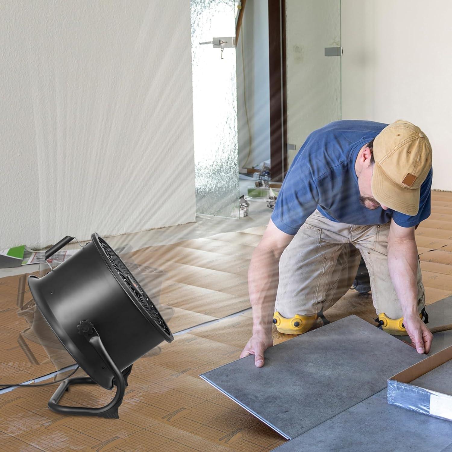 Ventilador de Piso VEVOR 35.56 cm Industrial 3 Velocidades