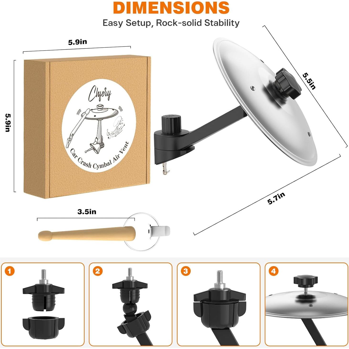Conjunto de Platillos de Ventilación para Automóvil - Plata