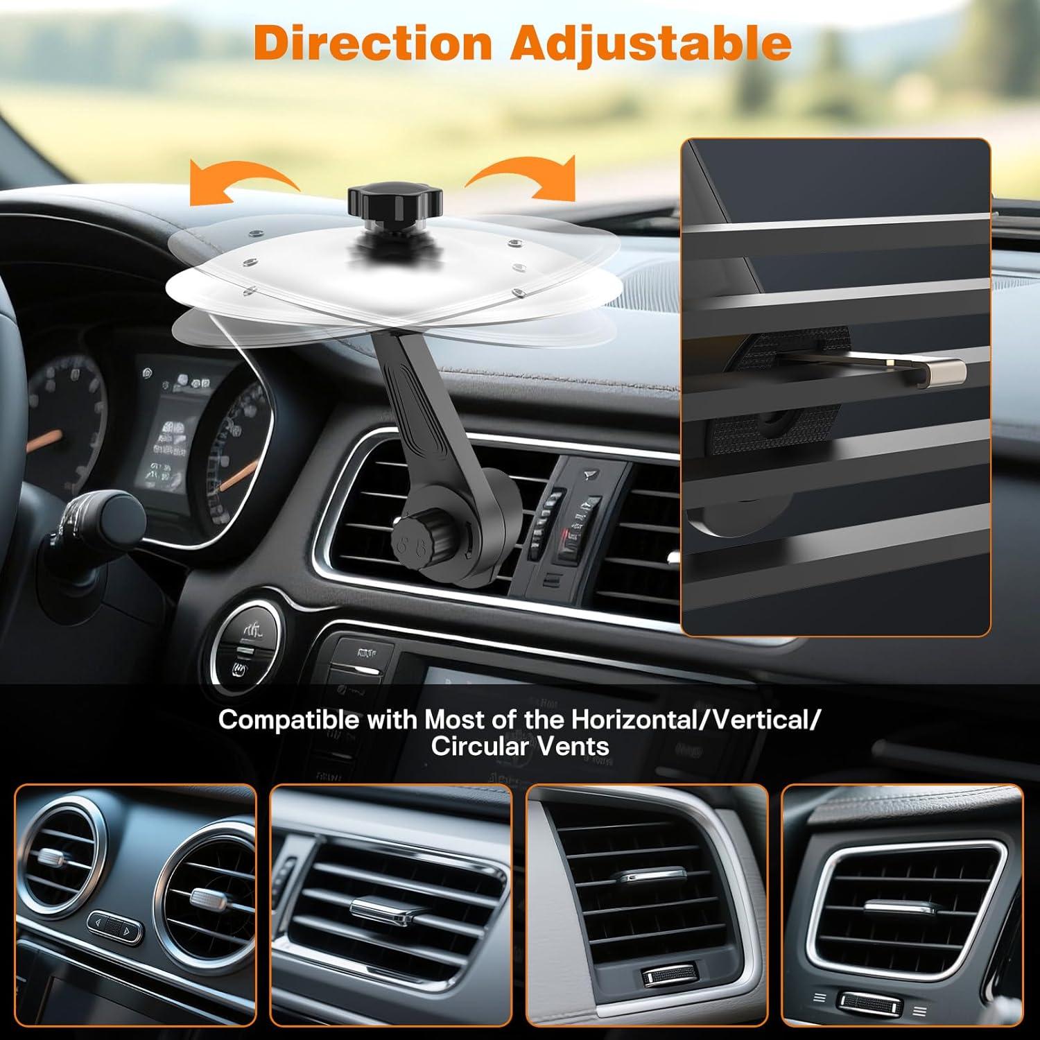 Conjunto de Platillos de Ventilación para Automóvil - Plata