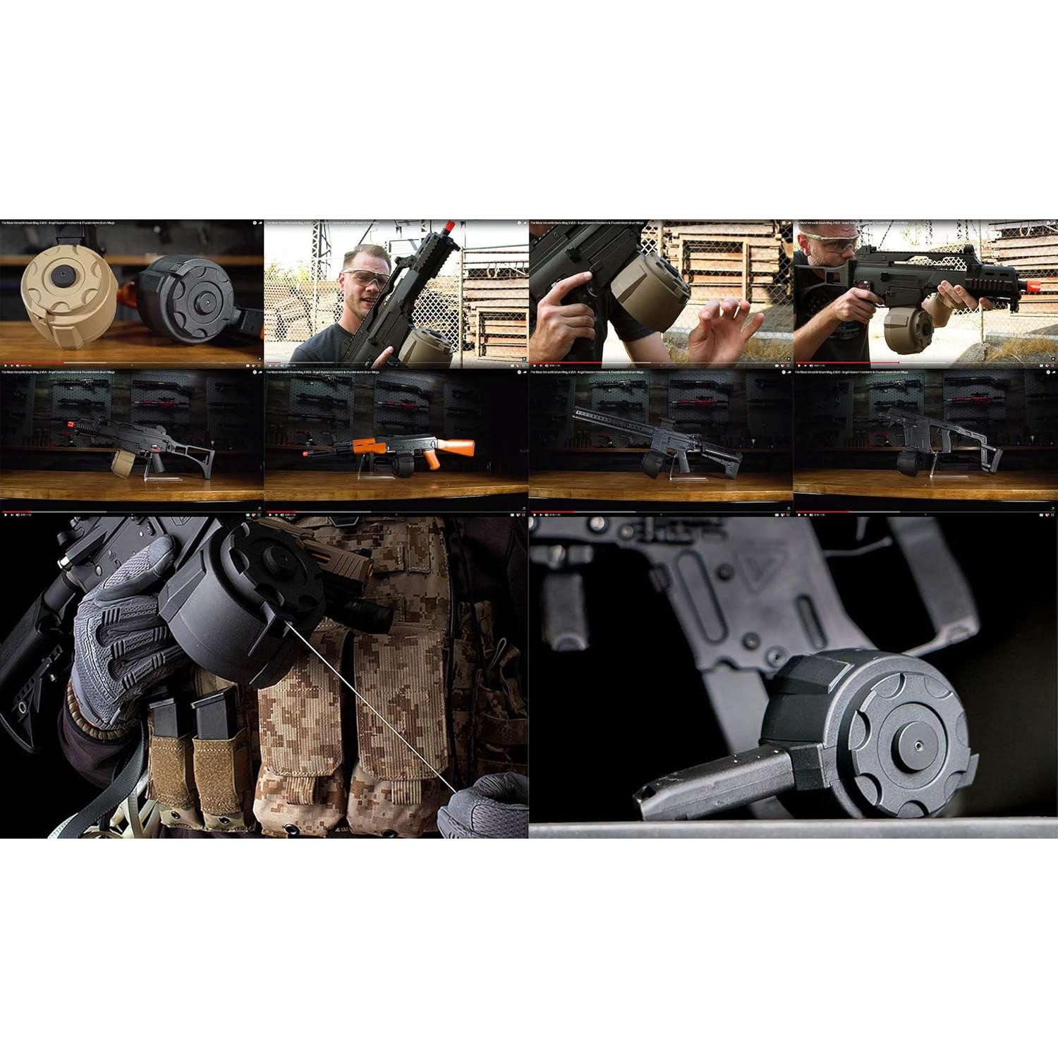 Cargador de Tambor Airsoft Angel Custom Firestorm 1500 Rondas