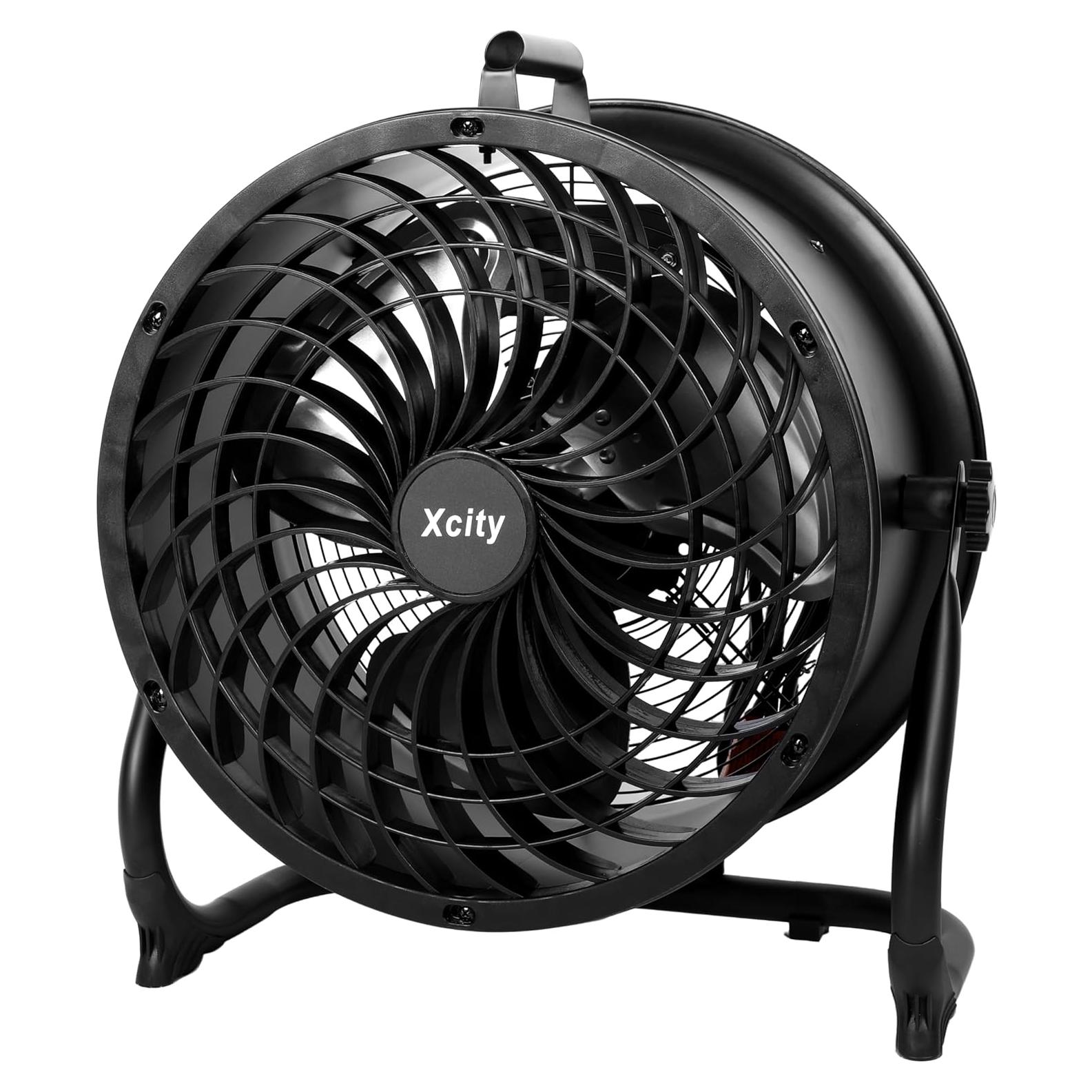 Ventilador industrial de tambor Xcity 14" 2300 CFM negro
