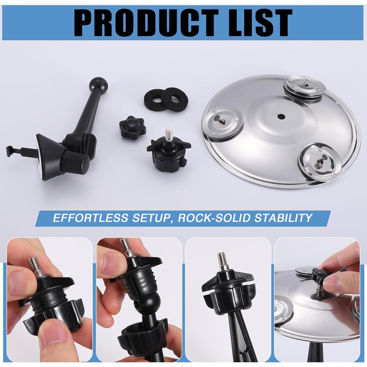 Platillo de Choque Facmogu Mejorado con 3 Pares de Jingles