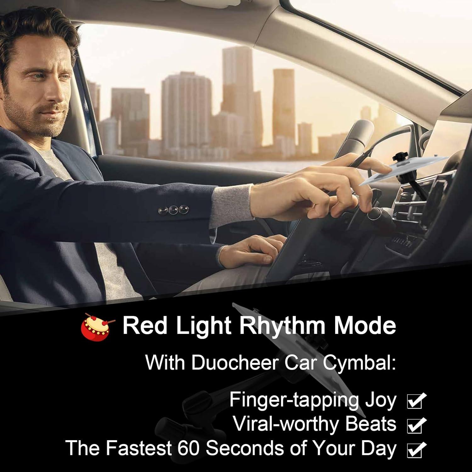 Cymbal de Coche Plata - Mini Platillo para Decoración Automotriz