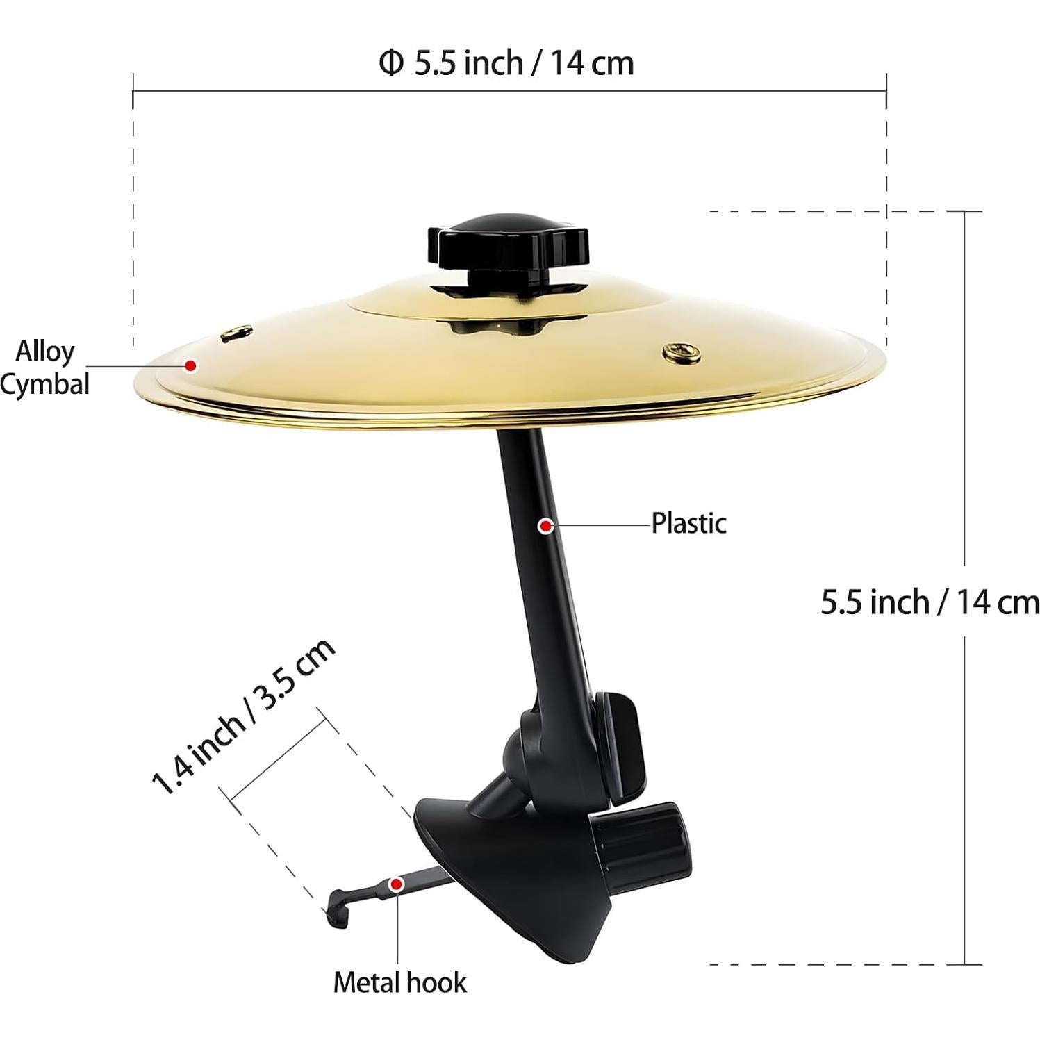 Cymbal de Aire para Auto Besiciwiin Oro 14 cm Divertido