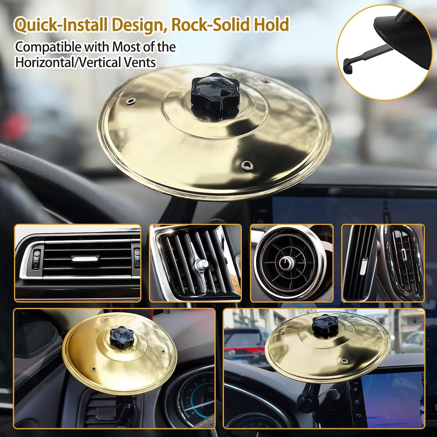 Cymbal de Aire para Auto Besiciwiin Oro 14 cm Divertido