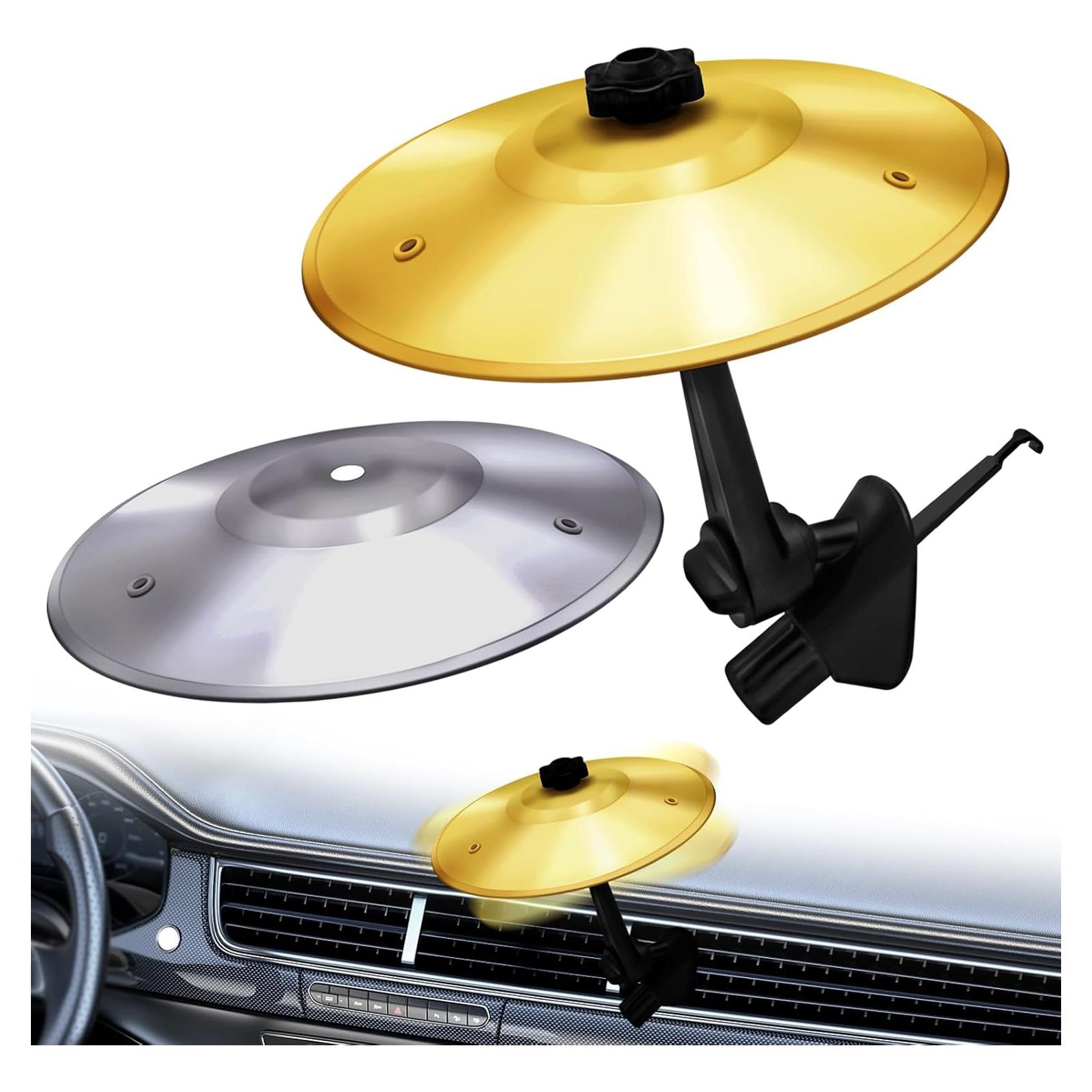 Platillos de Coche Syryia CP-1 - 2 Pcs Oro y Plata, Sin Herramientas