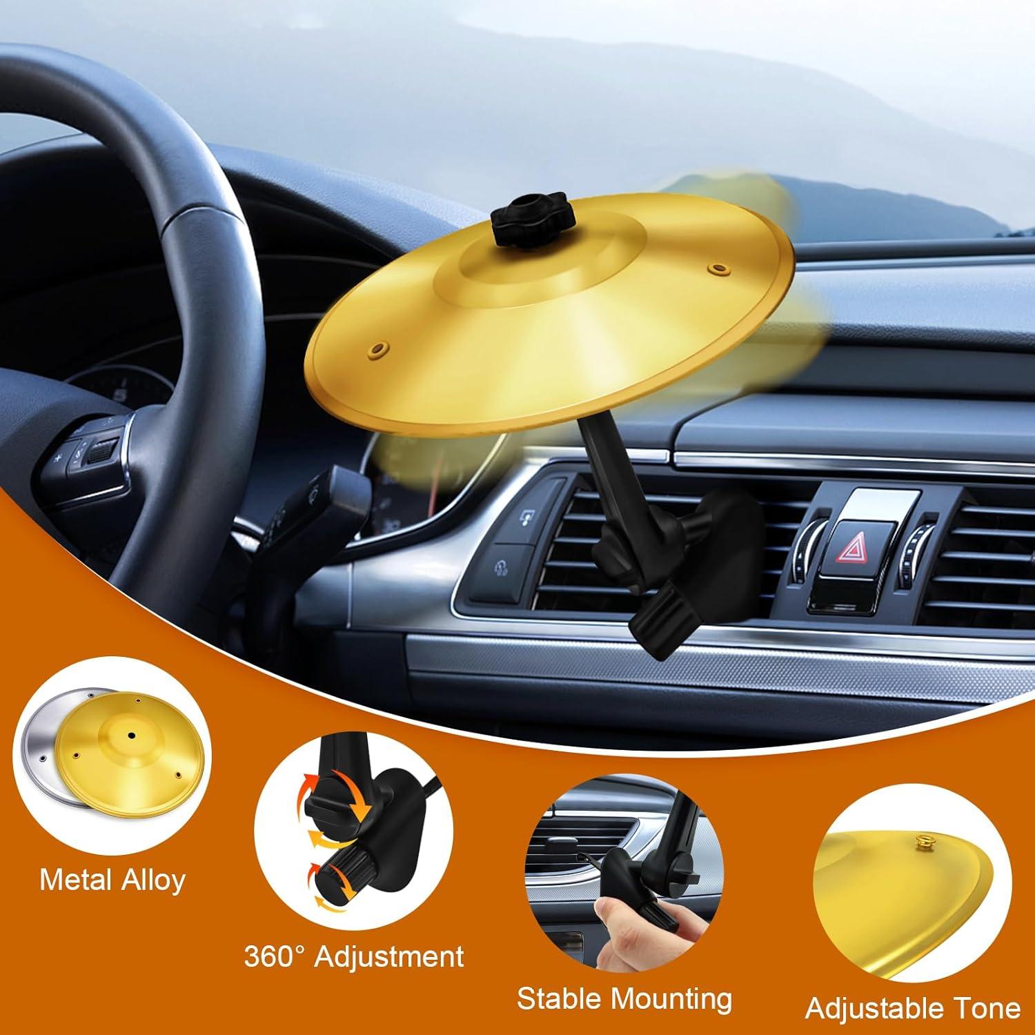 Platillos de Coche Syryia CP-1 - 2 Pcs Oro y Plata, Sin Herramientas