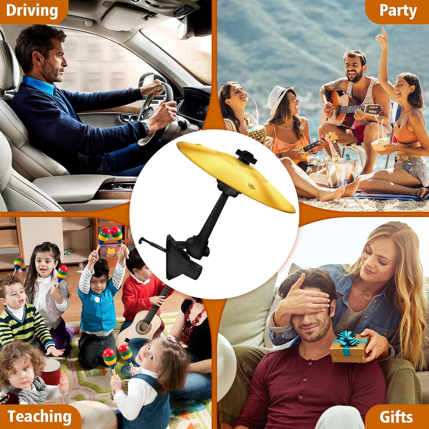 Platillos de Coche Syryia CP-1 - 2 Pcs Oro y Plata, Sin Herramientas