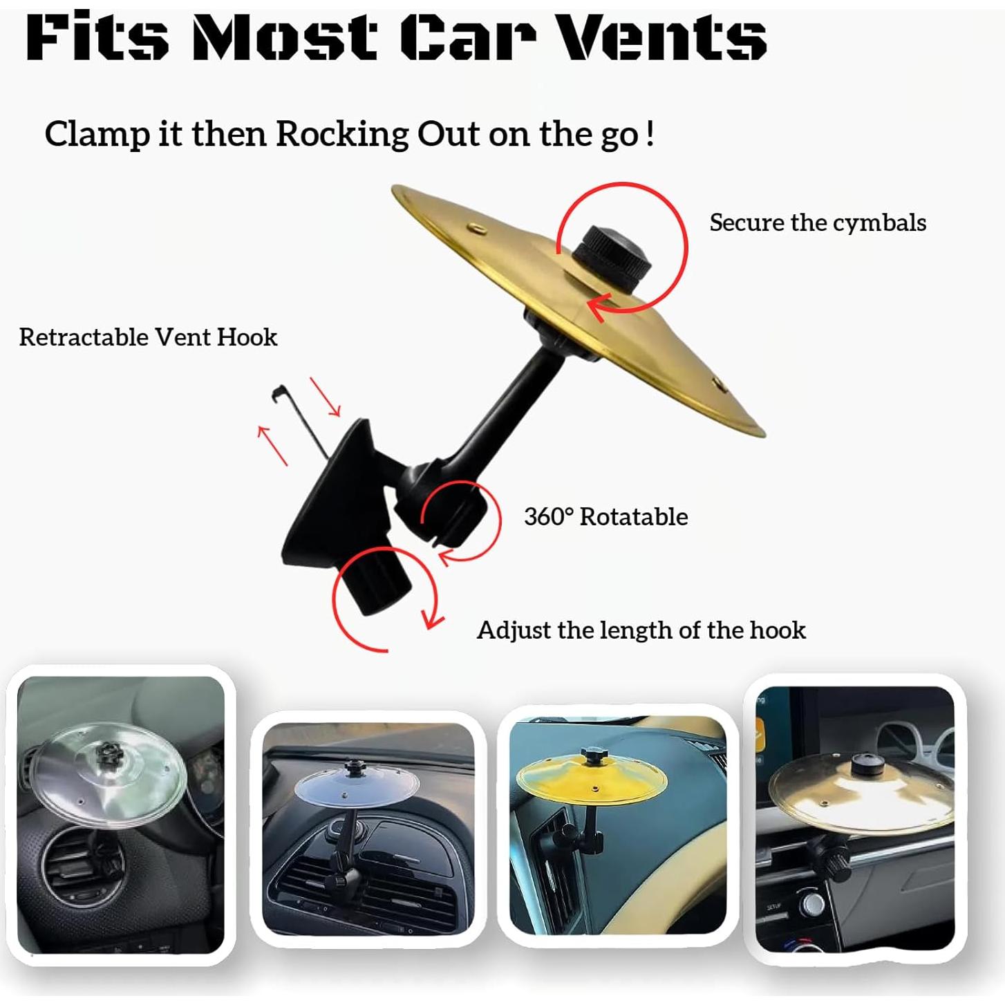 Cymbal de Coche Oro SL-011 para Ventilación de Aire