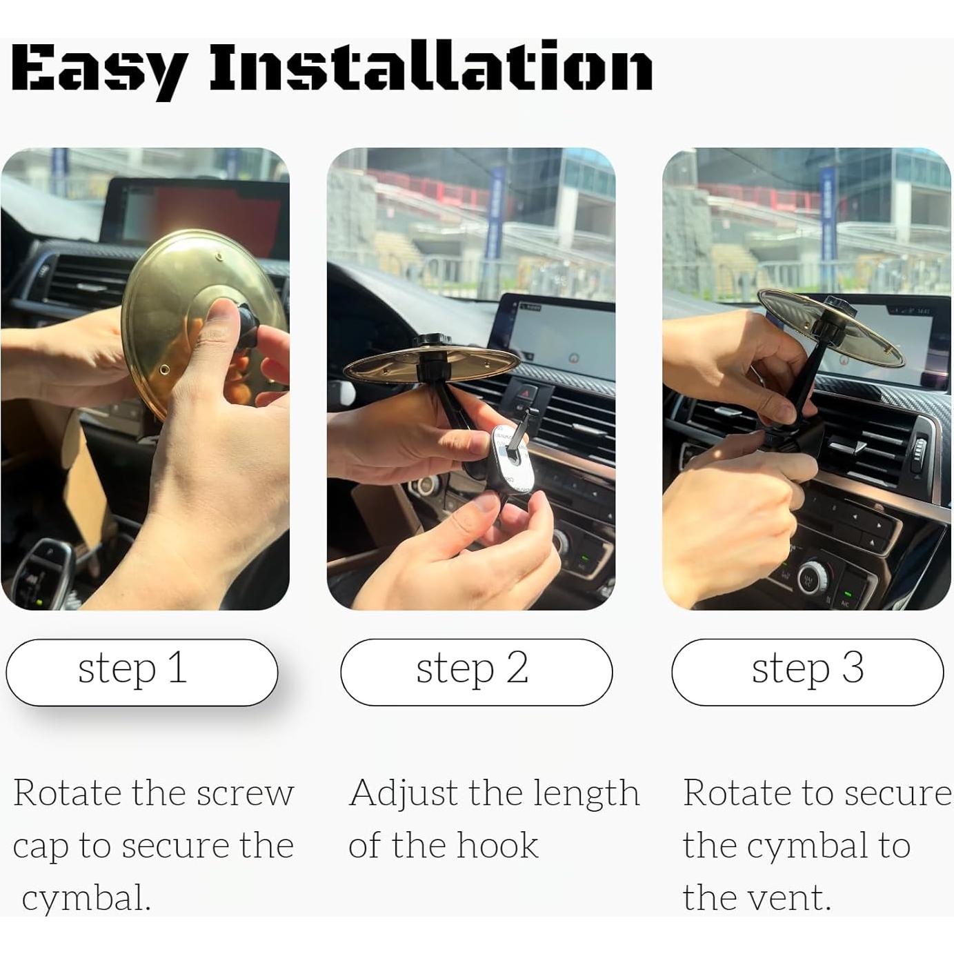 Cymbal de Coche Oro SL-011 para Ventilación de Aire