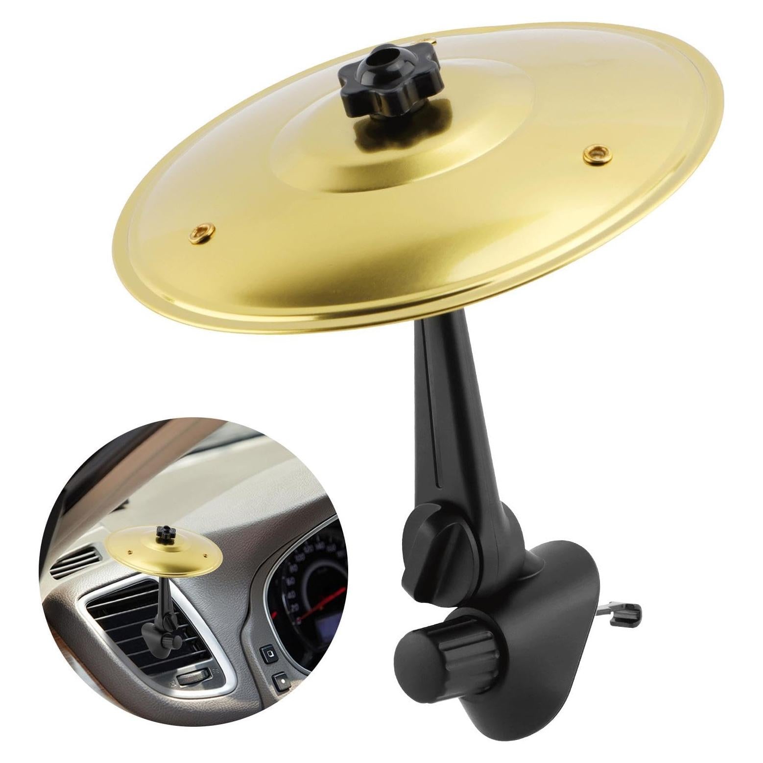 Cymbal de Aire para Auto Oro - Mini Platillo Musical Compacto