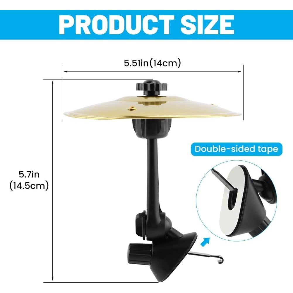 Cymbal de Aire para Auto Oro - Mini Platillo Musical Compacto