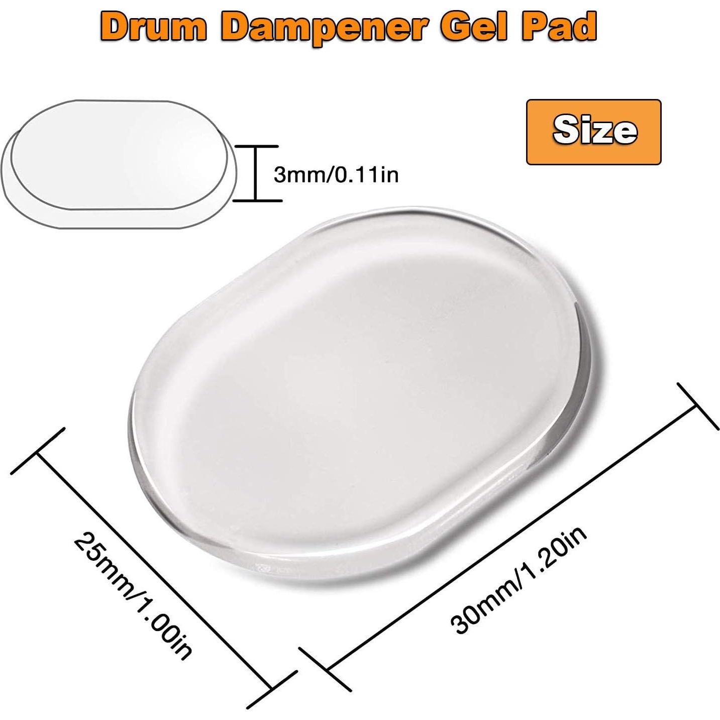 Paquete de 24 Amortiguadores de Silicona Cettkowns para Tambores