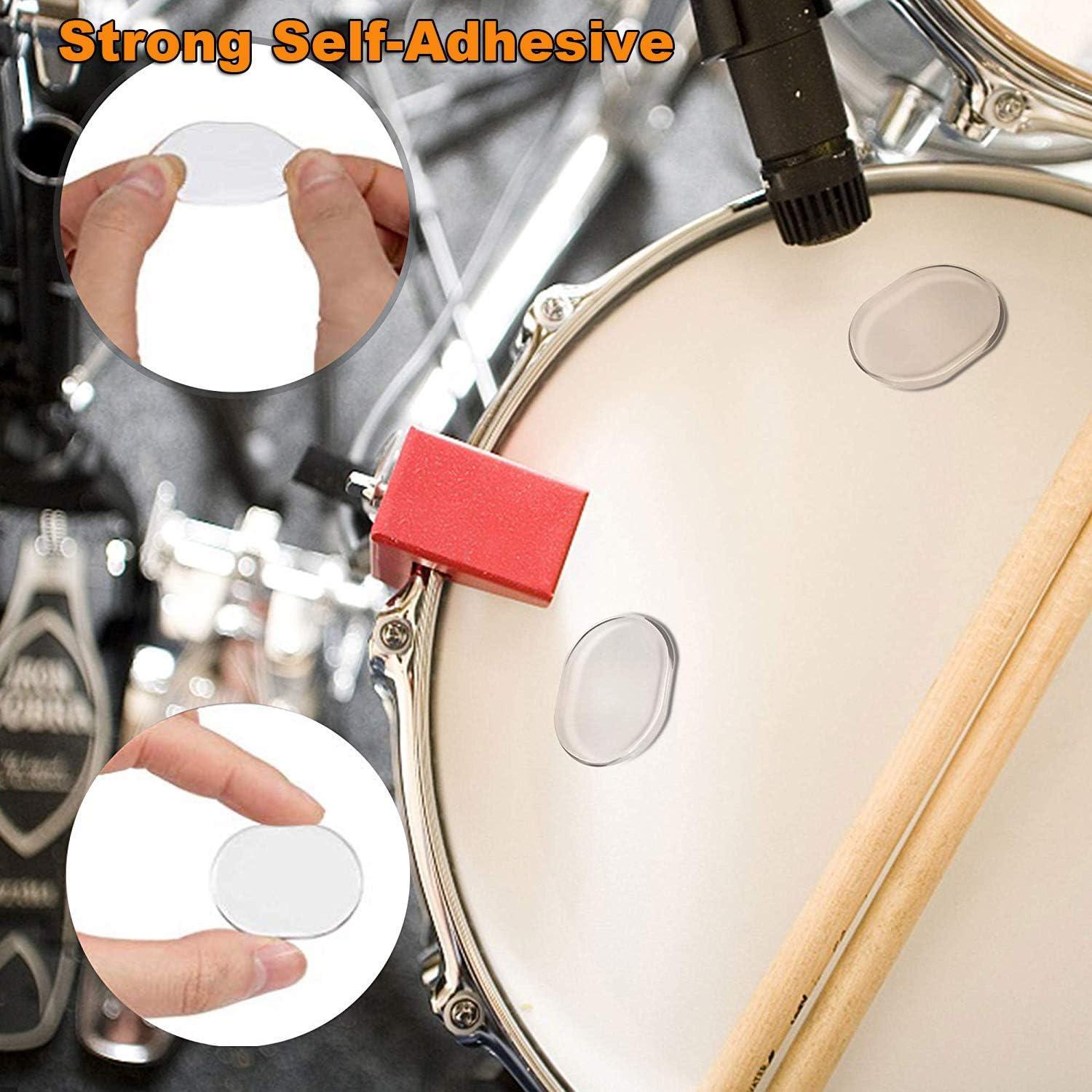 Paquete de 24 Amortiguadores de Silicona Cettkowns para Tambores