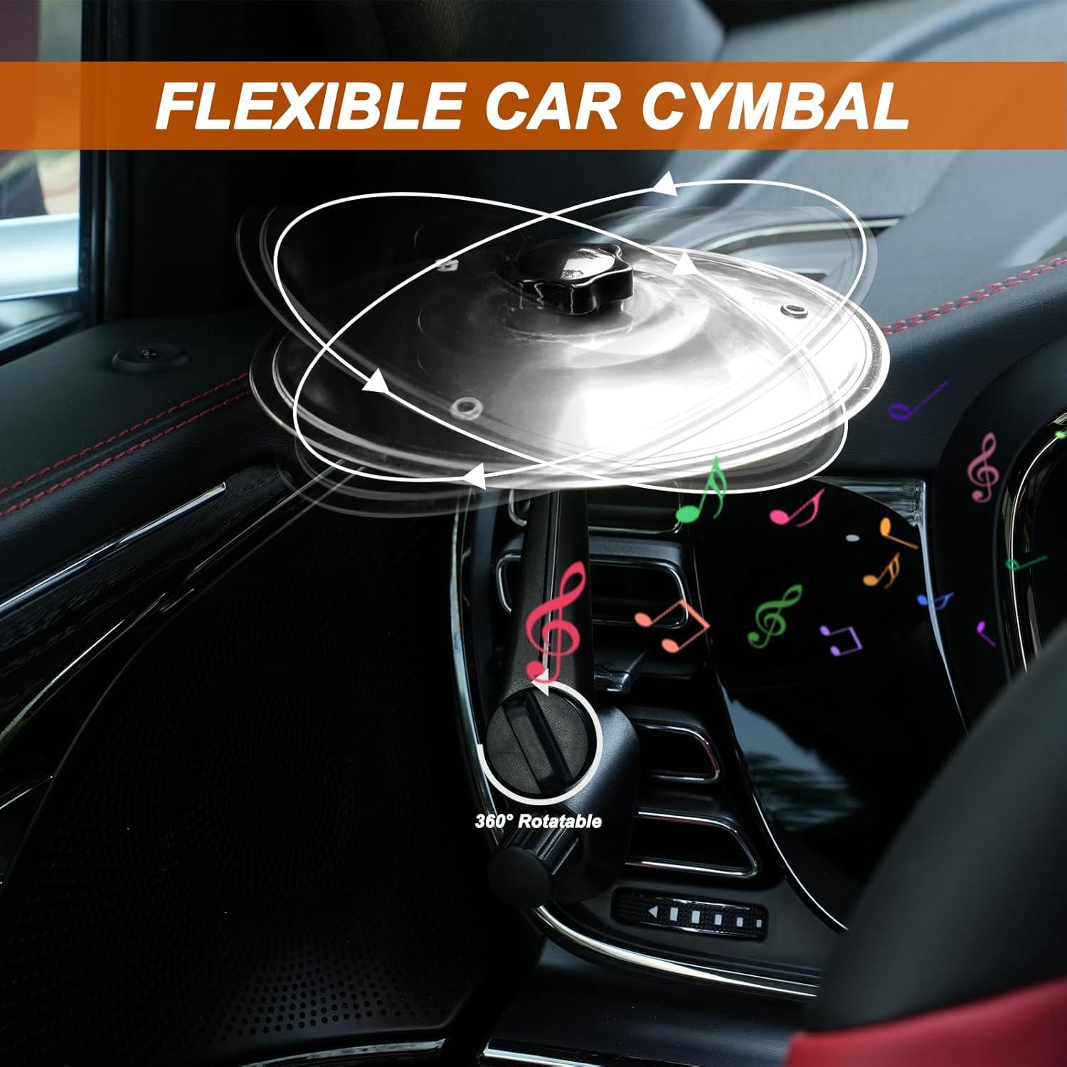 Cymbal de Coche Plata CCAV-S - Mini Instrumento de Percusión