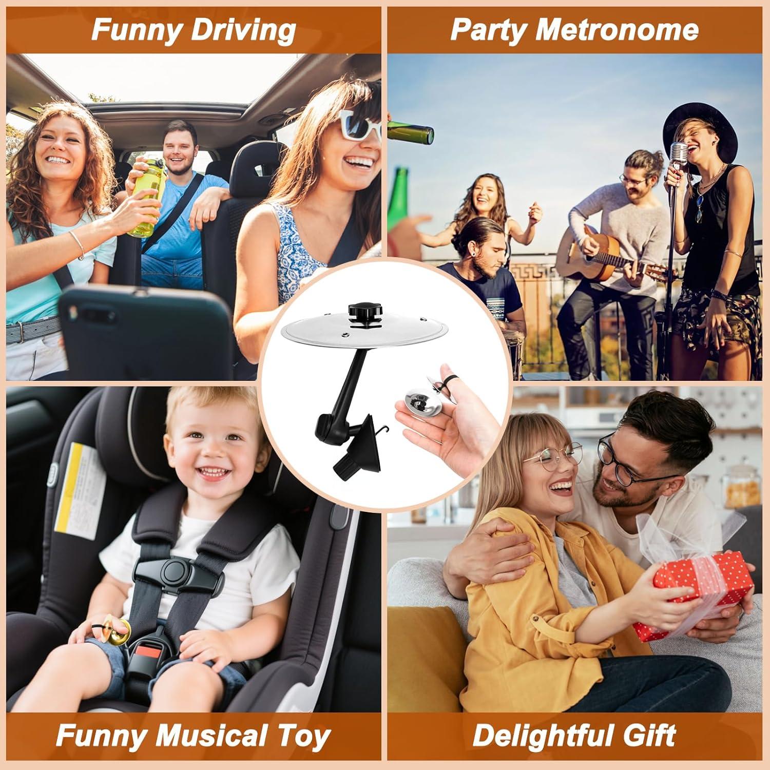 Cymbal de Coche Plata CCAV-S - Mini Instrumento de Percusión