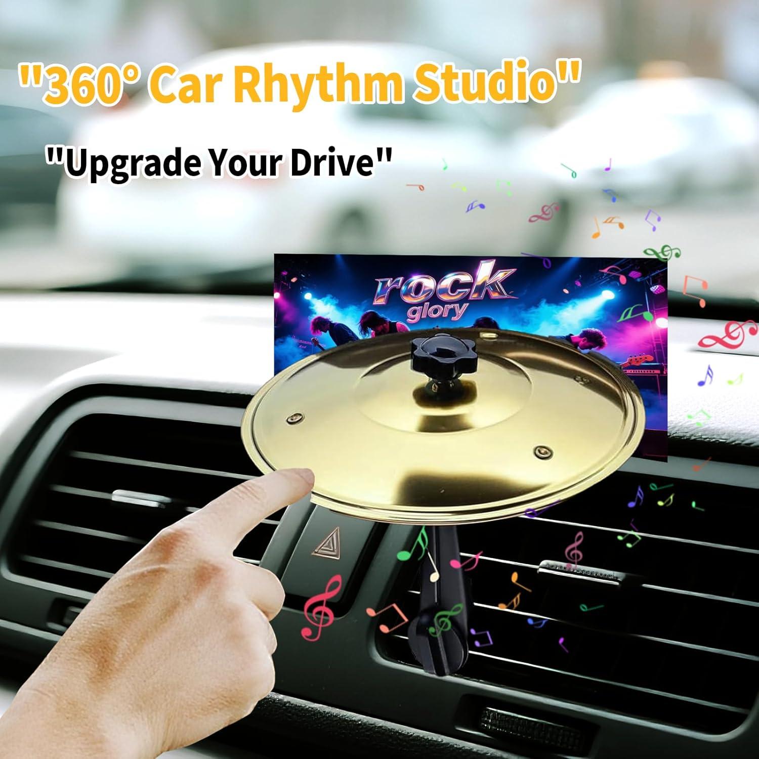 Platillo de Tambor para Coche - Mini Platillo Oro Ajustable