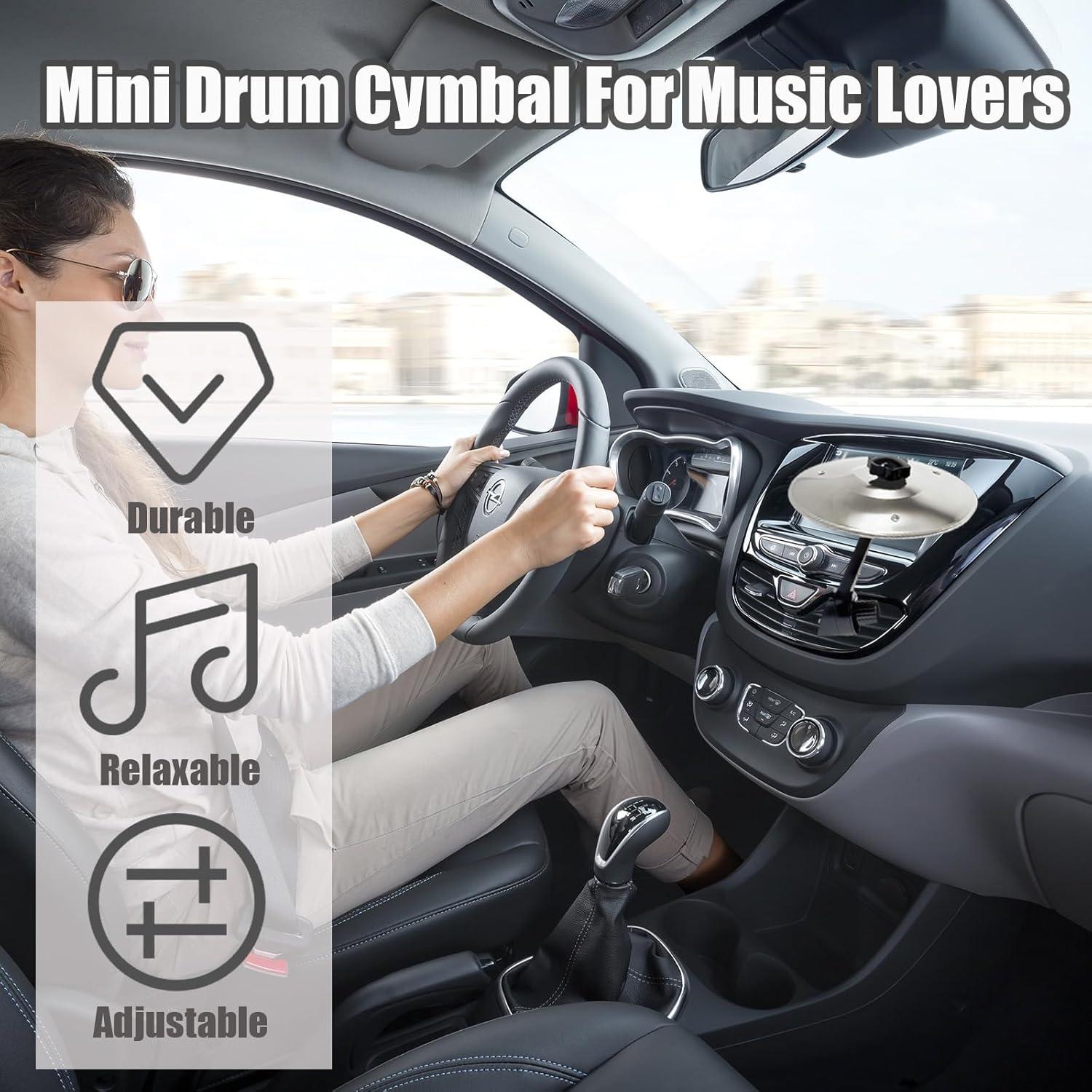 Cymbal de Choque para Auto Ventilación Plata - Mini Cymbal Clip-On