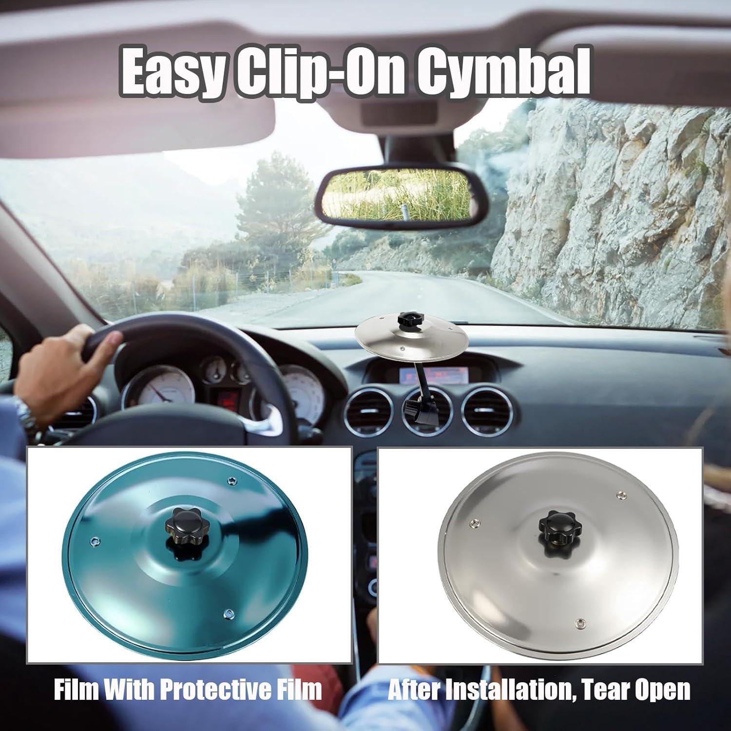 Cymbal de Choque para Auto Ventilación Plata - Mini Cymbal Clip-On