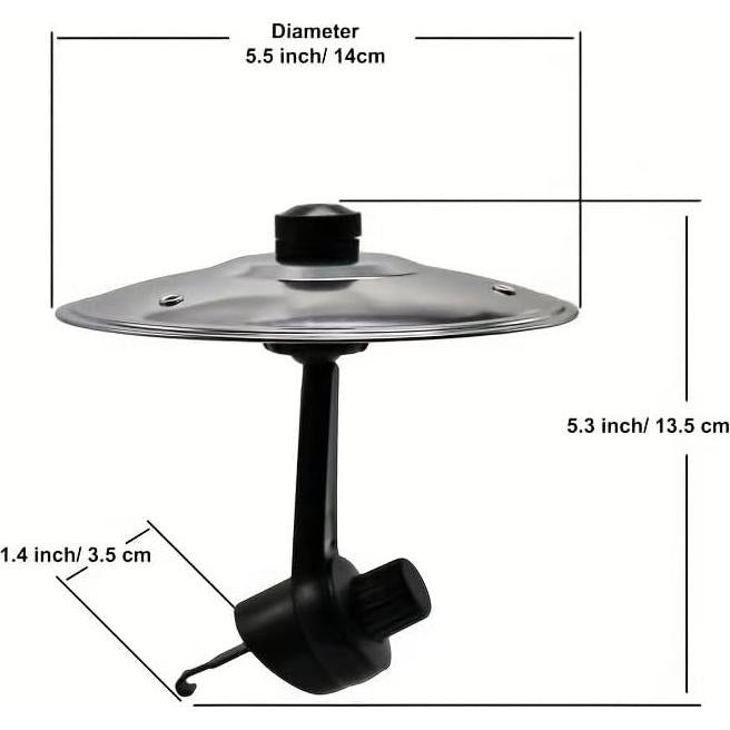 2 Platillos de Auto Ventilación Cym01 Plata - Accesorio Musical
