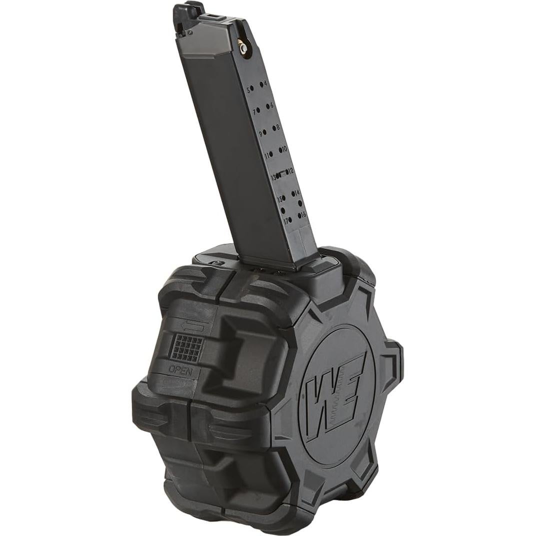 Cargador de tambor WE-Tech 350 para pistolas G-Series - Negro