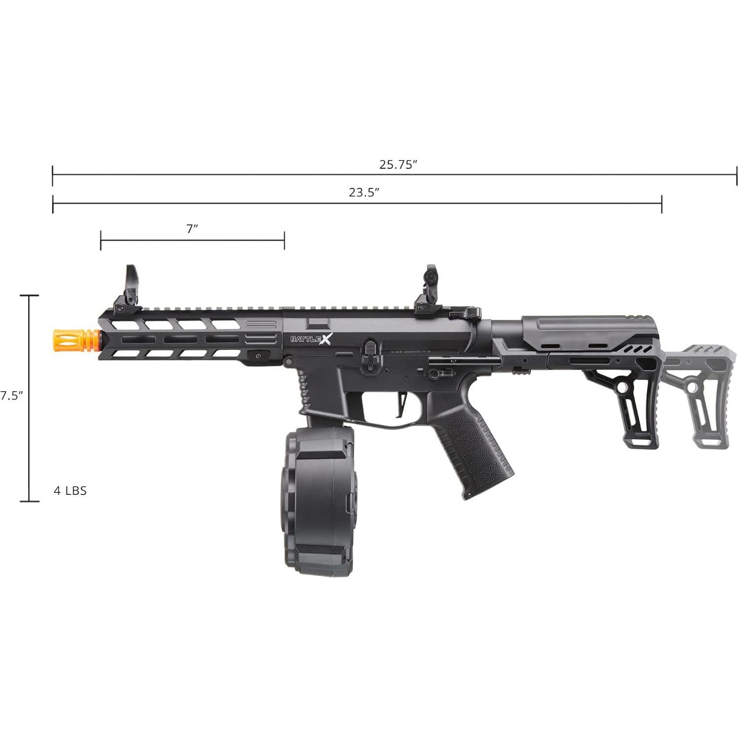 Carabina AEG Lancer Tactical Gen 2 9mm CQB Color Negro