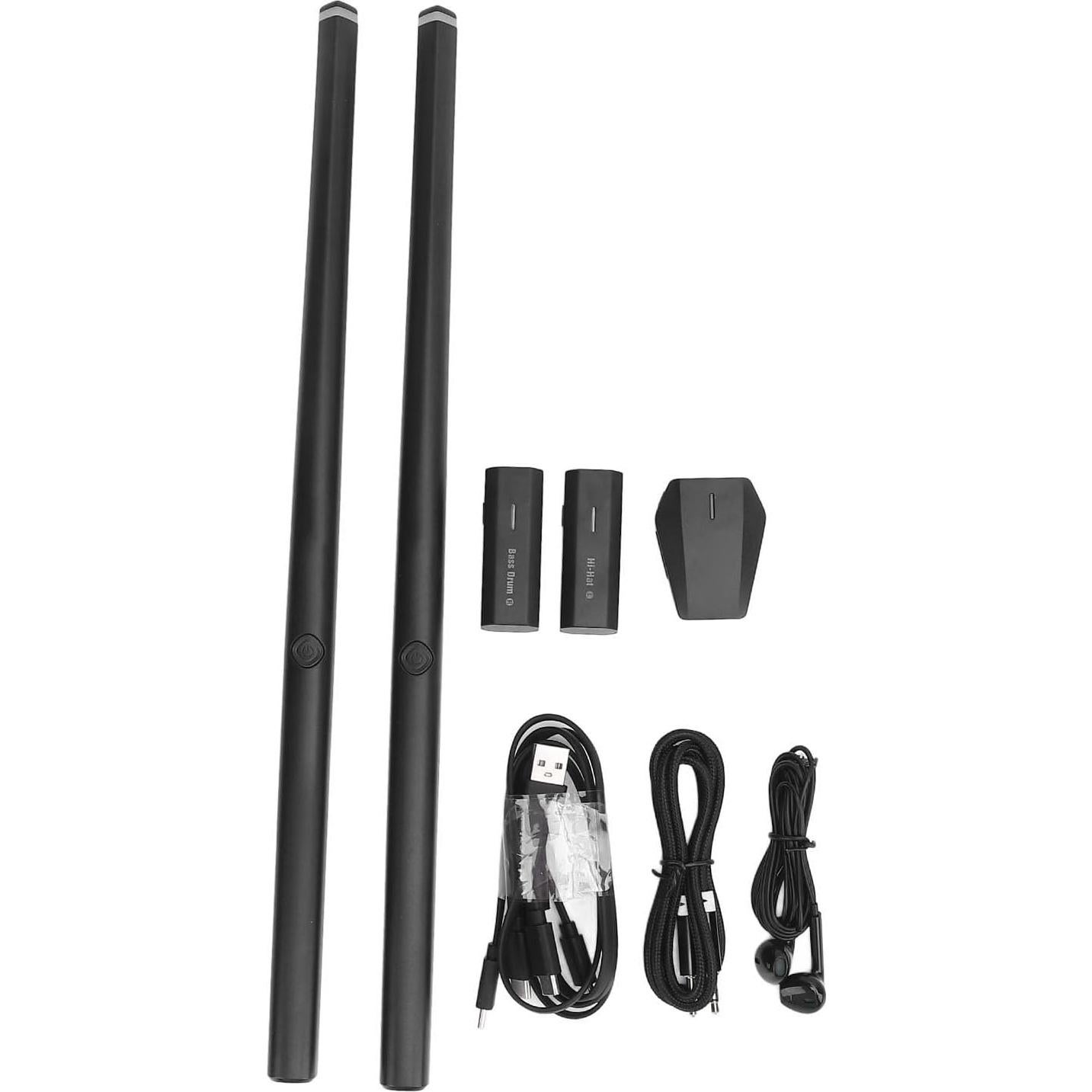 Juego de Batería Electrónica Portátil HyperDrum - Detección de Vibración