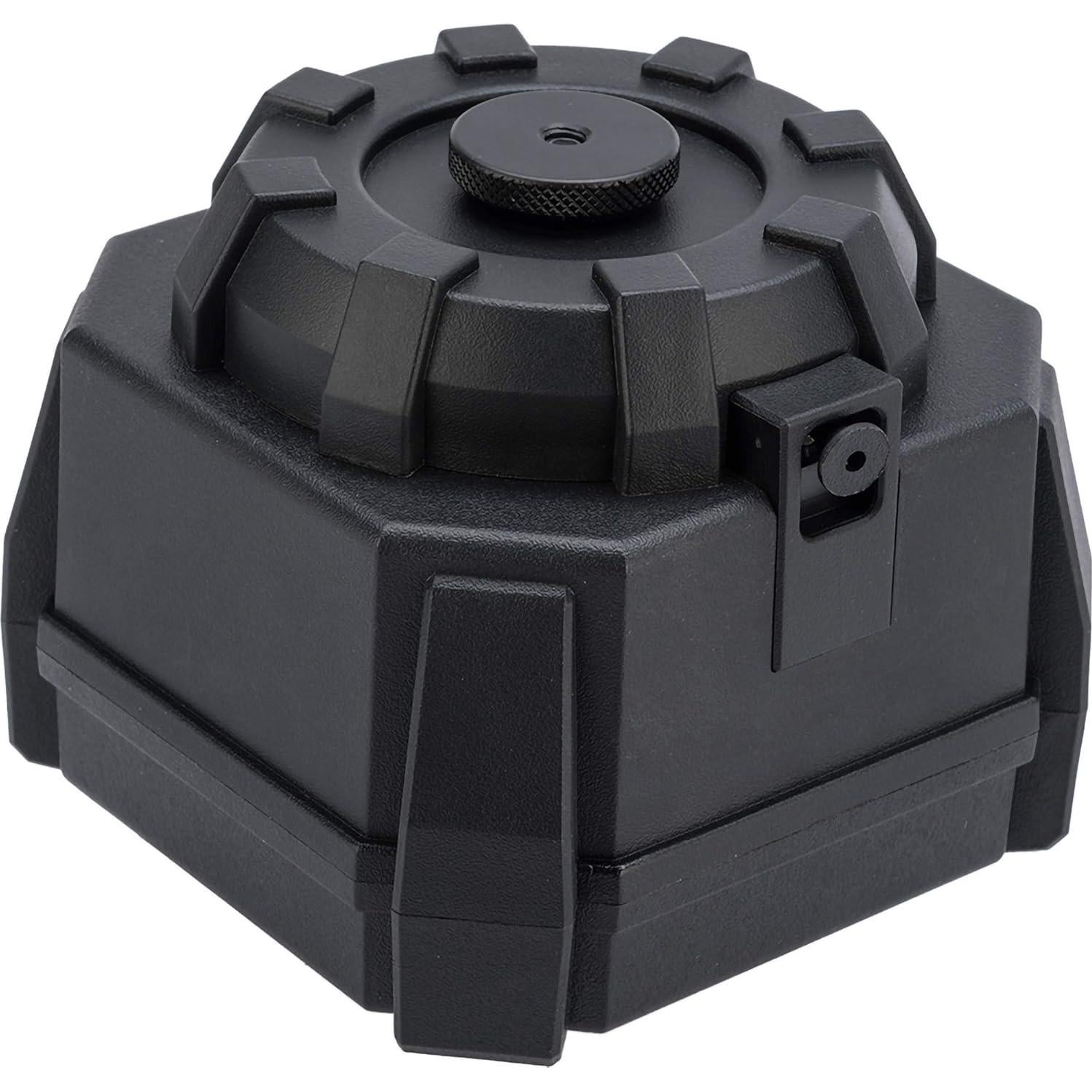 Cargador Drum Airsoft Evike 2000 Rondas Firestorm Negro