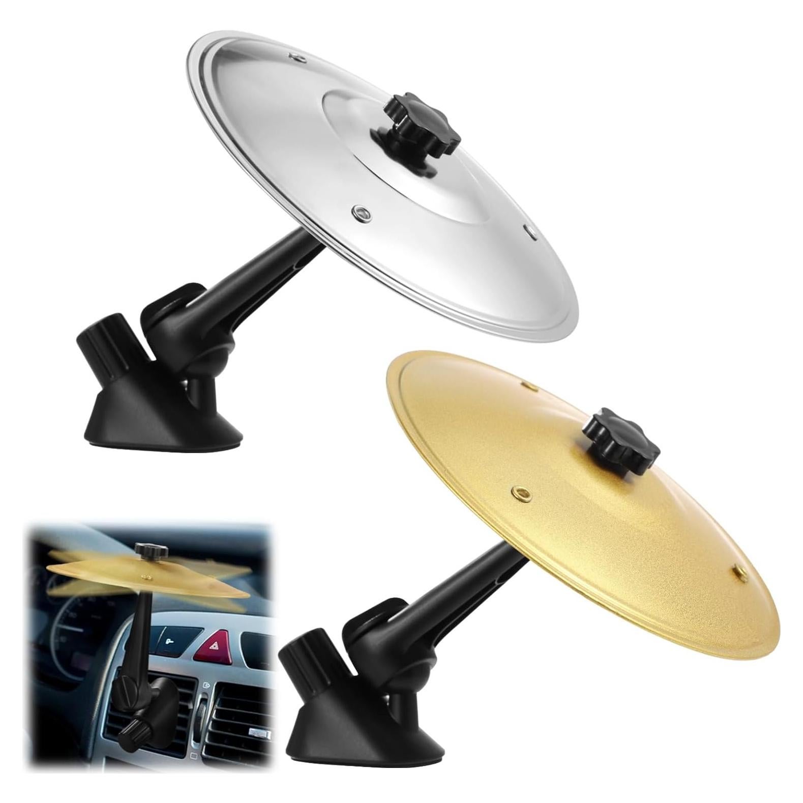 Platillos de Choque para Auto Homaisson - 2 Pcs Metal Dorado y Plateado