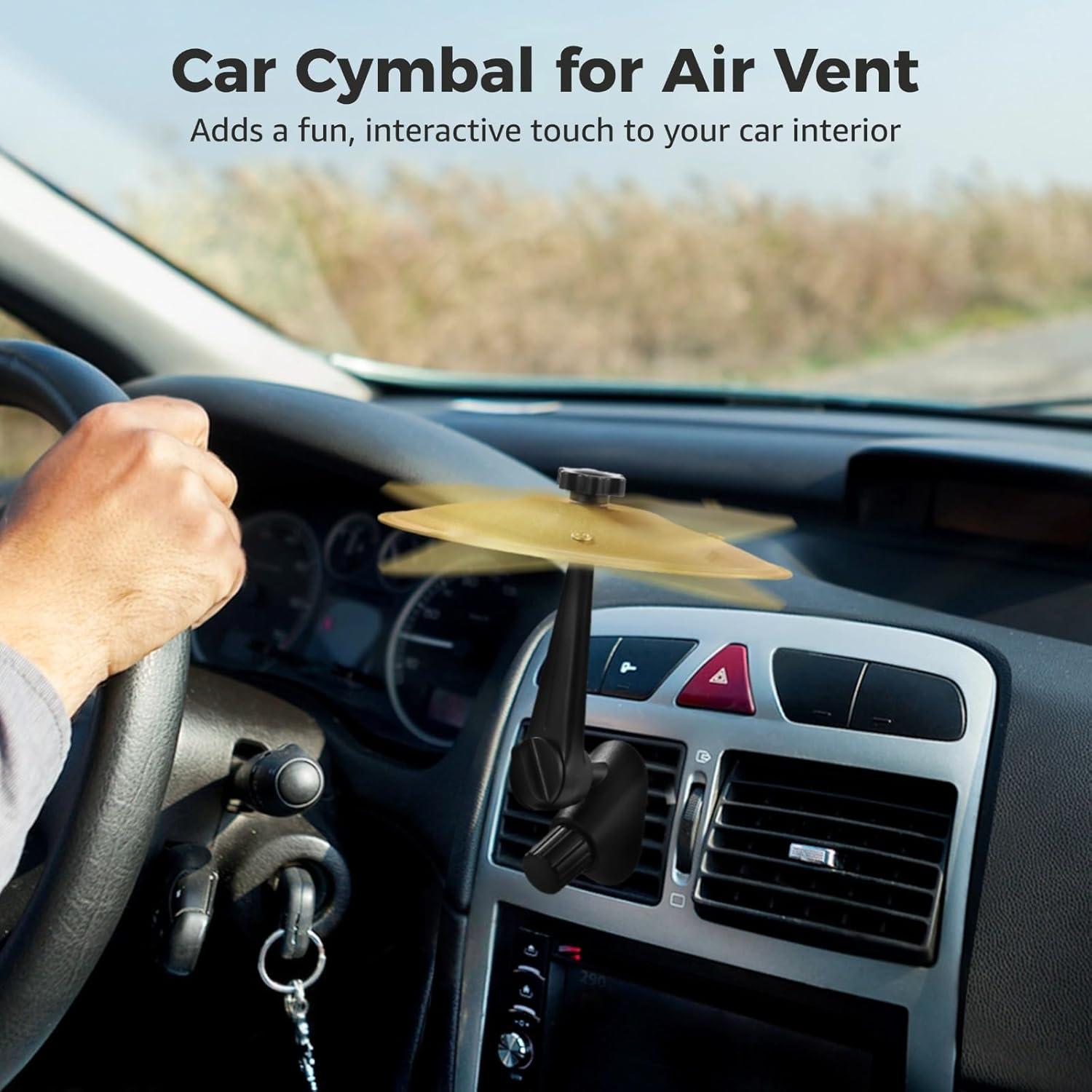 Platillos de Choque para Auto Homaisson - 2 Pcs Metal Dorado y Plateado