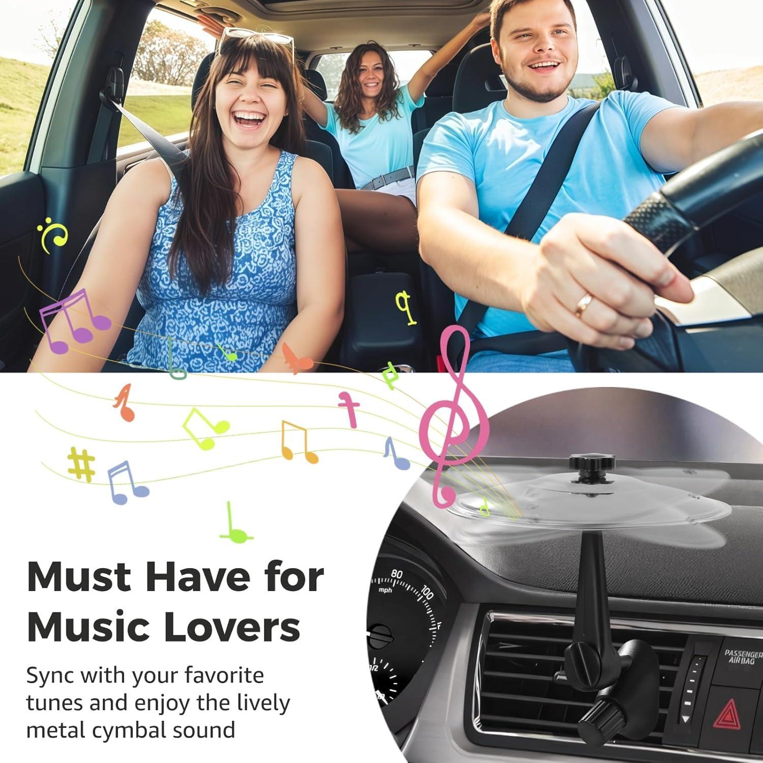 Platillos de Choque para Auto Homaisson - 2 Pcs Metal Dorado y Plateado